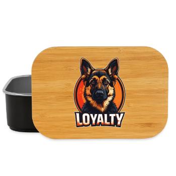 Loyalty – German Shepherd Design - Lunch Box - black - Front