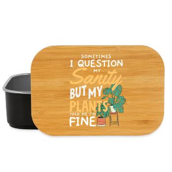Cadeaux pour les jardins et les amoureux des plantes - Boîte à goûter - noir - Devant