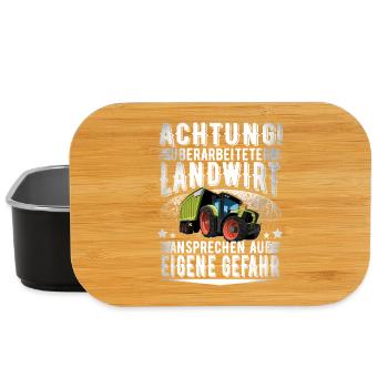 Landwirt - Lunch Box - Schwarz - Vorne