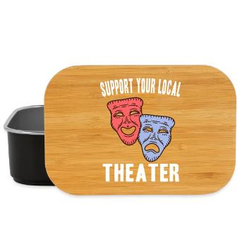 Theatre Actor Gift Ideas - Lunch Box - black - Front