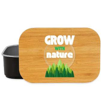 Mit der Natur wachsen - Lunch Box - Schwarz - Vorne