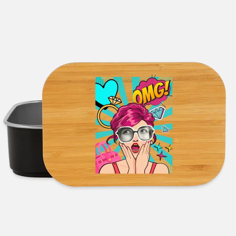 OMG_Pop_Art - Boîte à goûter - noir
