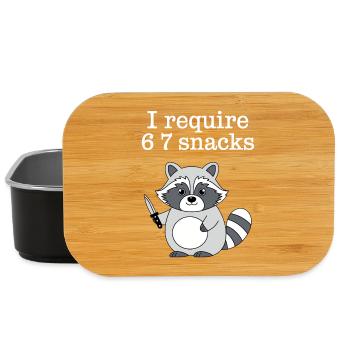 6-7 Refroidisseur de mèmes Internet 6 7 Raton laveur - Boîte à goûter - noir - Devant