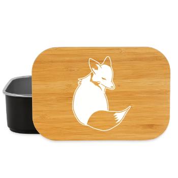 Fuchs Comic: Schlau, Foxy & Manga Style - Lunch Box - Schwarz - Vorne