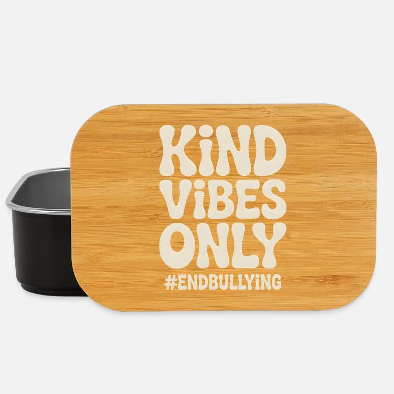 Freundliche Vibes beenden nur Mobbing - Lunch Box - Schwarz
