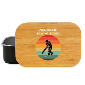 Cricket in the Retro Sun - Lunch Box - black - Front
