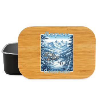 Aspen Colorado Wintersport Ski Snowboard Winterurl - Lunch Box - Schwarz - Vorne