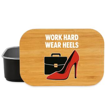 Business Babe: Work Hard Wear Heels - Lunch Box - Schwarz - Vorne