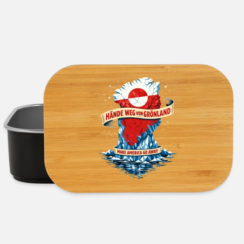 Völkerrecht Grönland Hände Weg Geschenk - Lunch Box - Schwarz