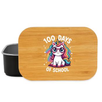 100th Day Of School 100 Day Of School Kids - Lunch Box - black - Front