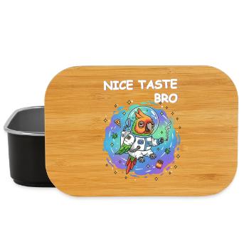 Space Weed Parrot - Lunch Box - black - Front
