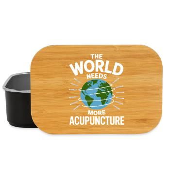 Acupuncture Médecine chinoise Santé - Boîte à goûter - noir - Devant