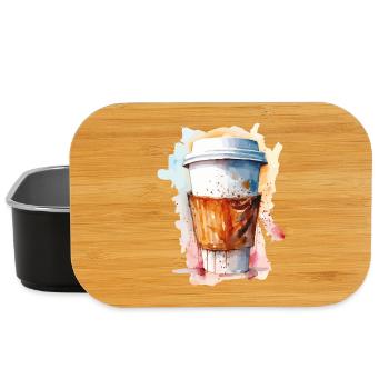 Watercolor ToGo Coffee - Lunch Box - black - Front