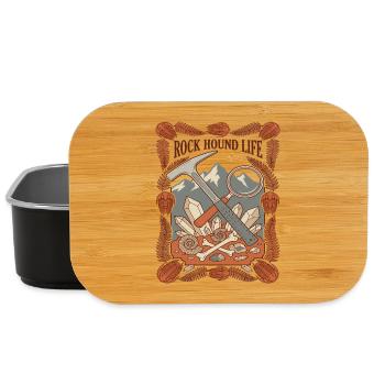 Rock Hound Life Geologie Fossilien - Lunch Box - Schwarz - Vorne