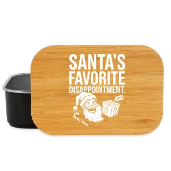 Santa's favorite disappointment - Lunch Box - black - Front