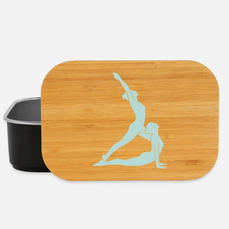 Yoga Silhouette - Lunch Box - black