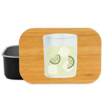 Moscow Mule in Watercolor Style - Lunch Box - black - Front