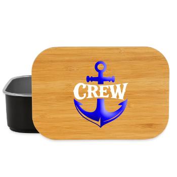 Anchor Crew Nautical Logo - Lunch Box - black - Front