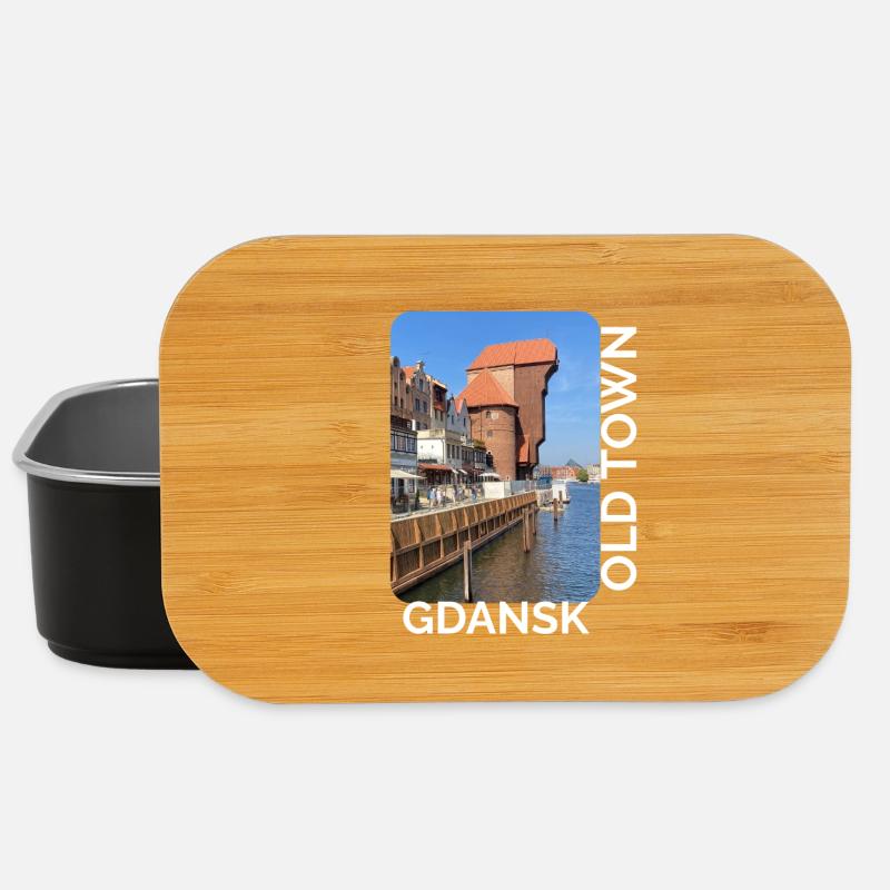 Gdansk Hafenidyll - Lunch Box - Schwarz