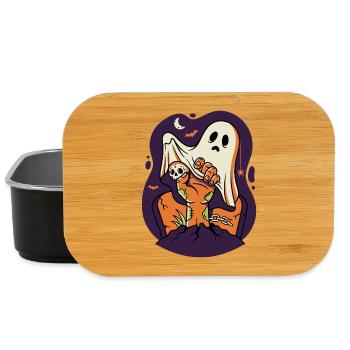 Horror Movie Night Monster Popcorn - Lunch Box - black - Front