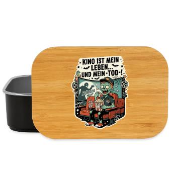 Kino Horror Zombie Popcorn Humor - Lunch Box - Schwarz - Vorne