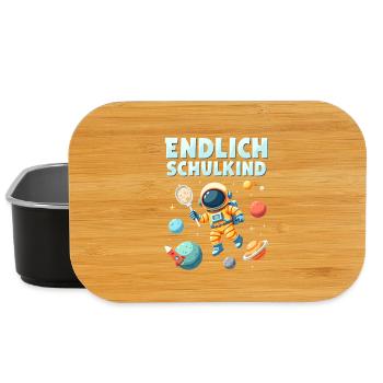 Schulkind 2026 Einschulung 2026 Schulanfang - Lunch Box - Schwarz - Vorne