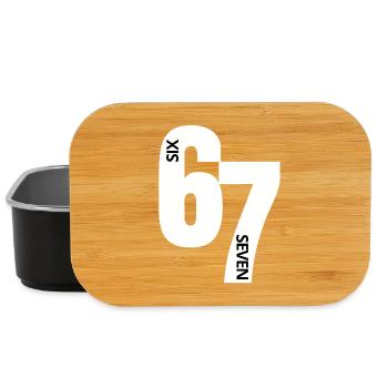 Six Seven - 6 7 - Sixty Seven - Meme - Lunch Box - Schwarz - Vorne