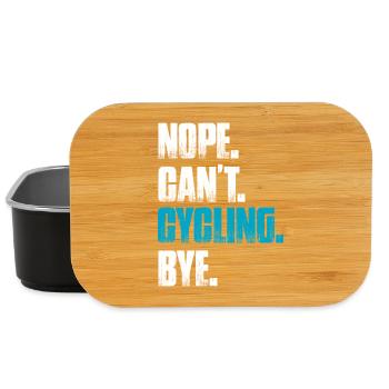 Nope can't cycling bike mountain bike downhill - Lunch Box - black - Front