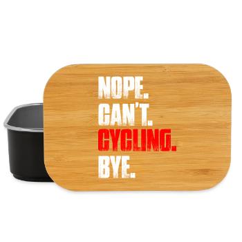 Nope can't cycling bike mountain bike downhill - Lunch Box - black - Front
