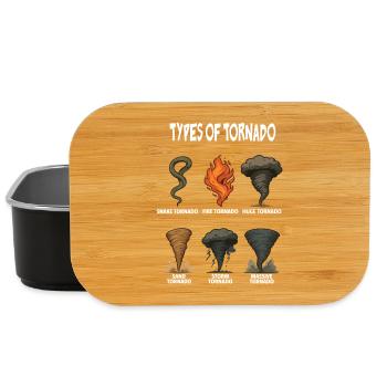 types of tornado Weather tornado chasing Vintage - Lunch Box - black - Front