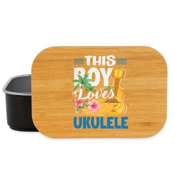 Funny Ukulele Designs and Sayings - Lunch Box - black - Front