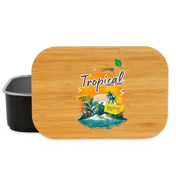 Tropische Inselschwingungen - Lunch Box - Schwarz - Vorne