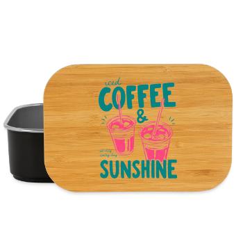 Sunshine Iced Coffee Vibes - Lunch Box - black - Front