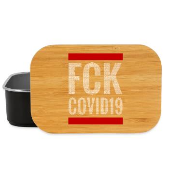 FCK COVID19 (white) - Lunch Box - Schwarz - Vorne