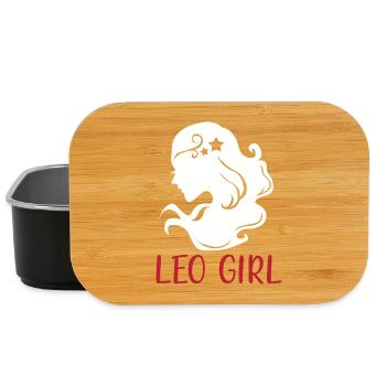 Signe du zodiaque Lion - Boîte à goûter - noir - Devant