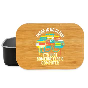 Cloud: It's Just Someone Else's Computer - Lunch Box - Schwarz - Vorne