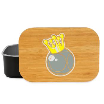 king petanque logo flex - Lunch Box - Schwarz - Vorne