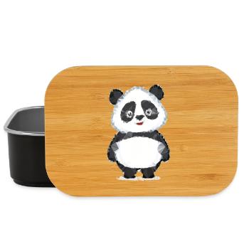 Panda Polygon - Lunch Box - Schwarz - Vorne