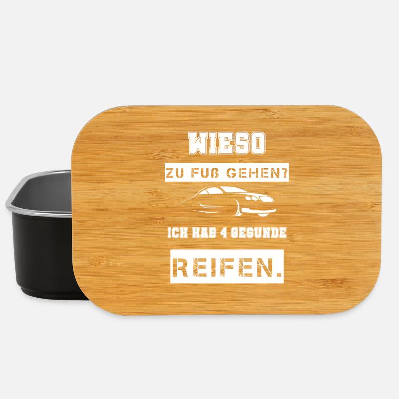 Auto Spruch cool - Lunch Box - Schwarz