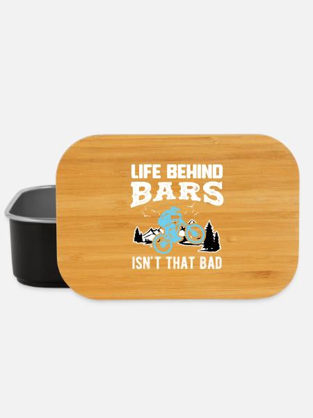 VÉLO LIFE BEHIND BARS ISN’T THAT BAD CADEAU - Boîte à goûter - noir