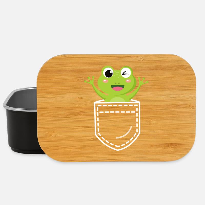 Frosch Frösche - Lunch Box - Schwarz