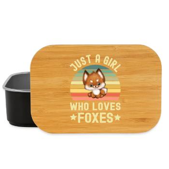 Fox Foxes - Lunch Box - black - Front