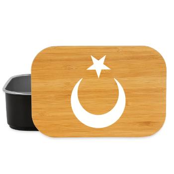Türkiye Turquie Turquie Ailes et croissant de lune - Boîte à goûter - noir - Devant