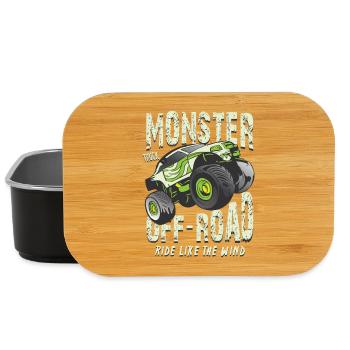Monster Truck Tout-terrain - Boîte à goûter - noir - Devant