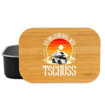 Camping Camper Campen - Lunch Box - Schwarz - Vorne