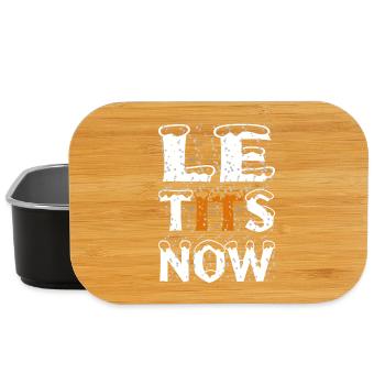 Frohe Weihnachten 2023 - Let it Snow Funny Spruch - Lunch Box - Schwarz - Vorne