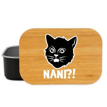 Manga Cat Anime Saying Comic Cartoon Japan - Lunch Box - black - Front