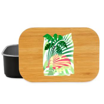 Palme Sonne Sommer Urlaub - Lunch Box - Schwarz - Vorne