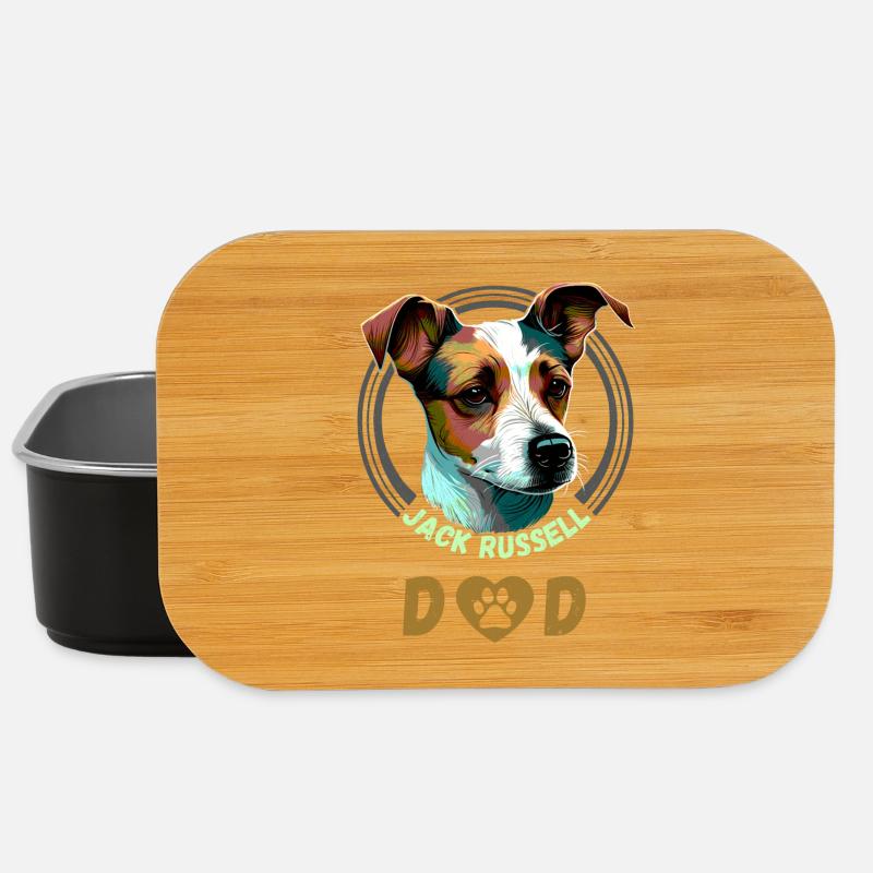 Jack Russell Dad - Boîte à goûter - noir