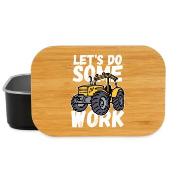 Bauernhof Bauer Traktor Statement Feld Schlepper - Lunch Box - Schwarz - Vorne